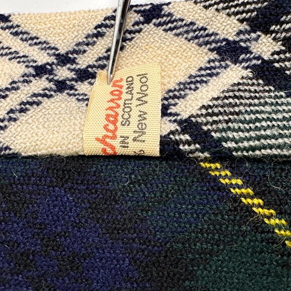 Campbell Dress Tartan Plaid Tie By Lochcarron 100% Wool Mens 56"x3" - Picture 4 of 7